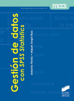 Portada del título gestión de datos con spss statistics