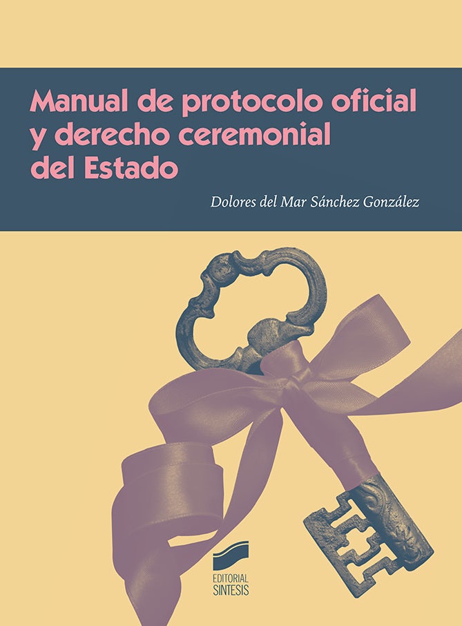 Portada del título manual de protocolo oficial y derecho ceremonial del estado