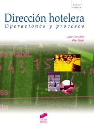 Portada del título dirección hotelera. operaciones y procesos