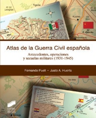 Portada del título atlas de la guerra civil española