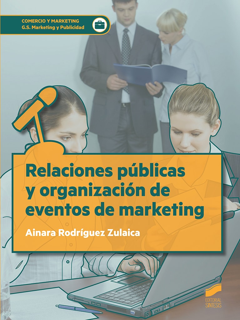 Portada del título relaciones públicas y organización de eventos de marketing