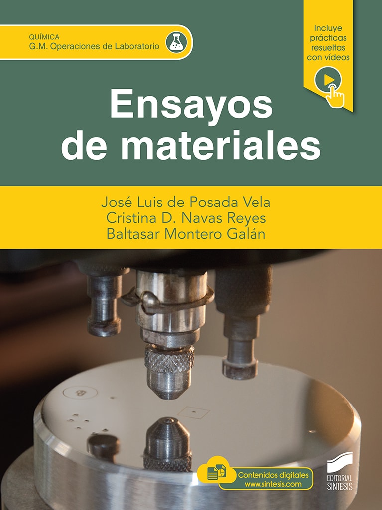 Portada del título ensayos de materiales