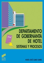 Portada del título departamento de gobernanta de hotel