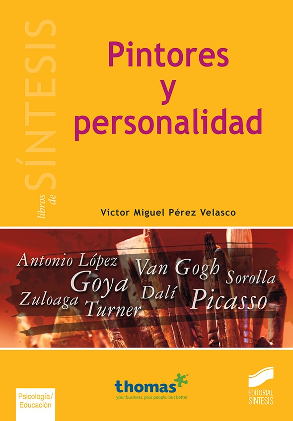 Portada del título pintores y personalidad
