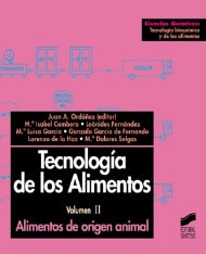 Portada del título tecnología de los alimentos. vol. ii: alimentos de origen animal