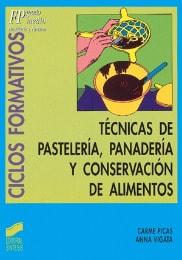 Portada del título técnicas de pastelería, panadería y conservación de alimentos