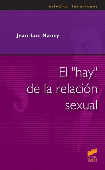 Portada del título el "hay" de la relación sexual