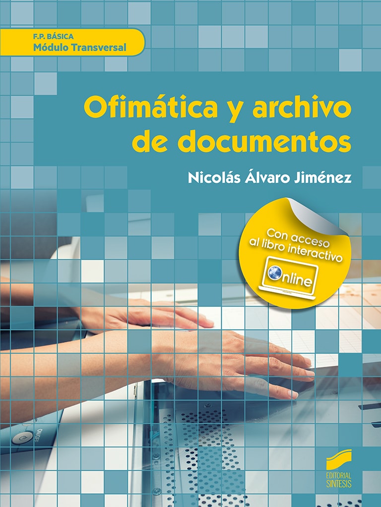 Portada del título ofimática y archivo de documentos