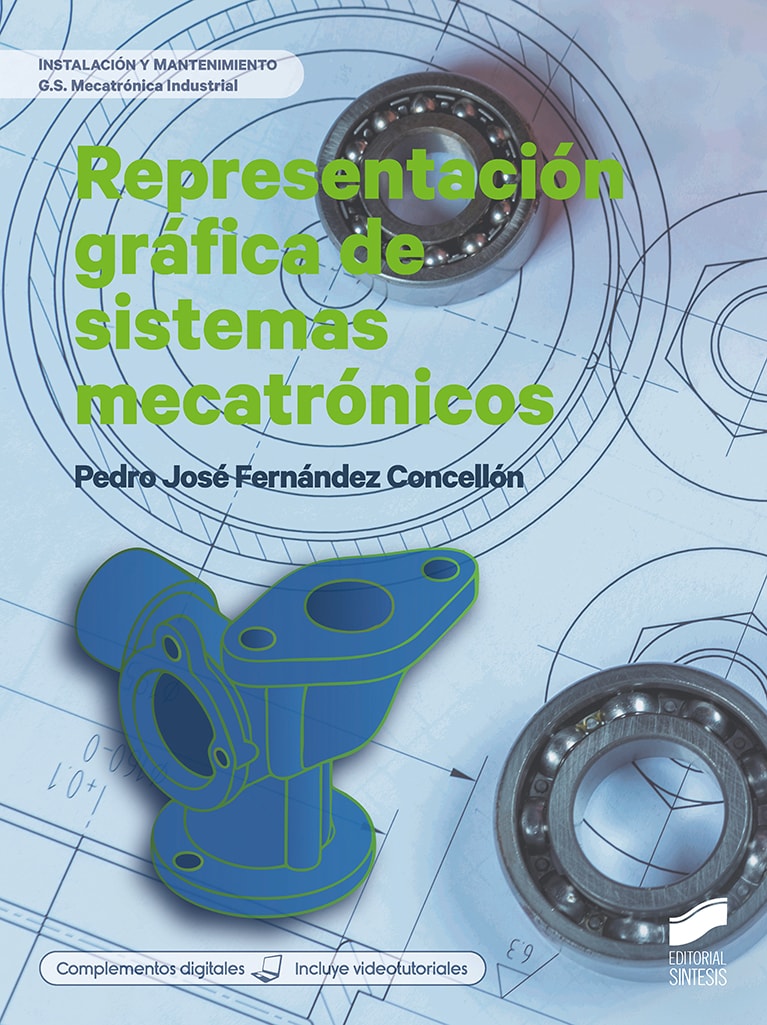 Portada del título representación gráfica de sistemas mecatrónicos