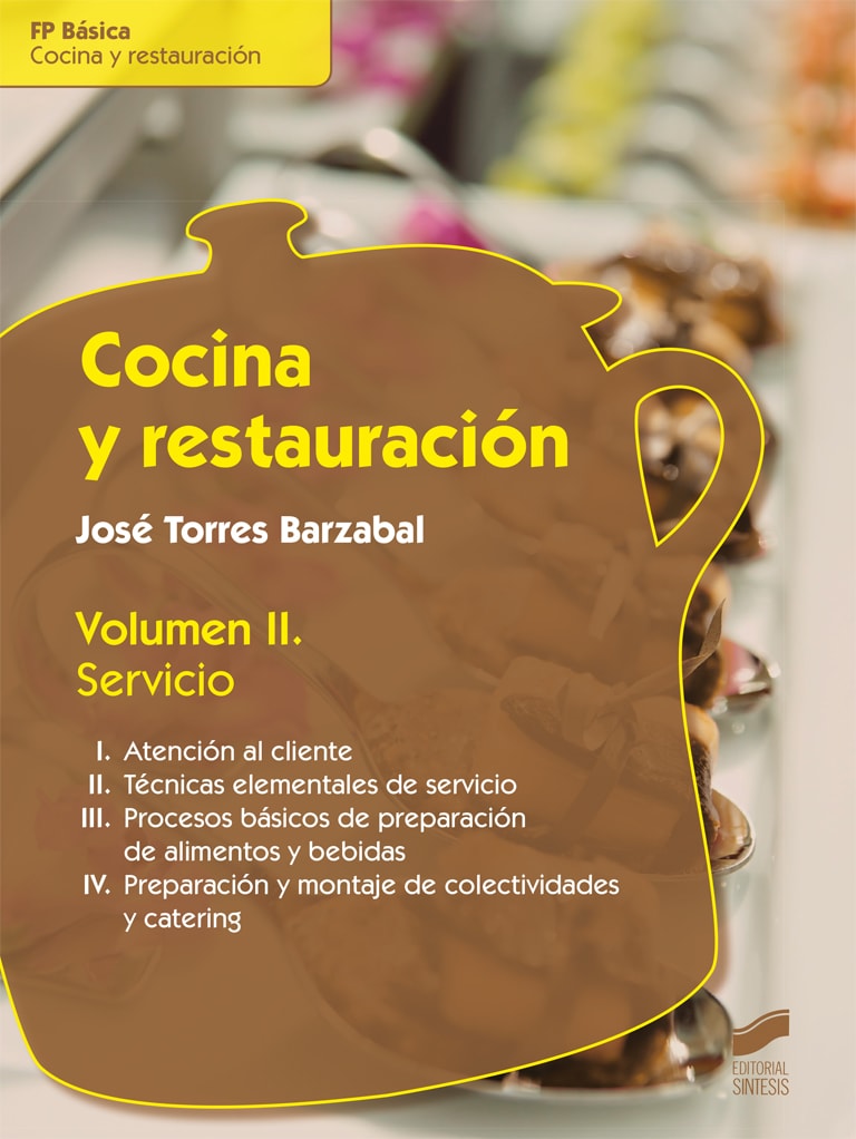 Portada del título cocina y restauración. volumen ii: servicio