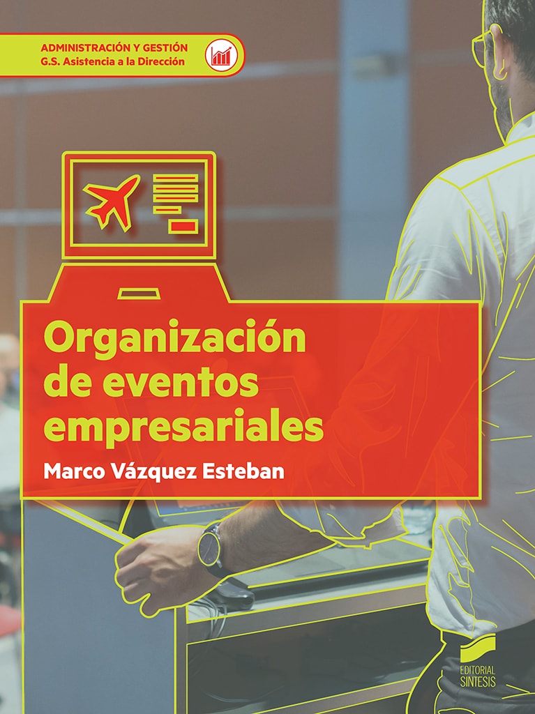 Portada del título organización de eventos empresariales