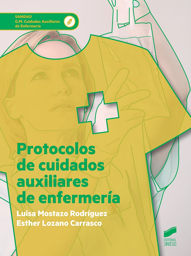 Portada del título protocolos de cuidados auxiliares de enfermería