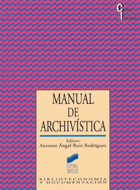 Portada del título manual de archivística