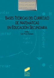 Portada del título bases teóricas del currículo de matemáticas en educación secundaria