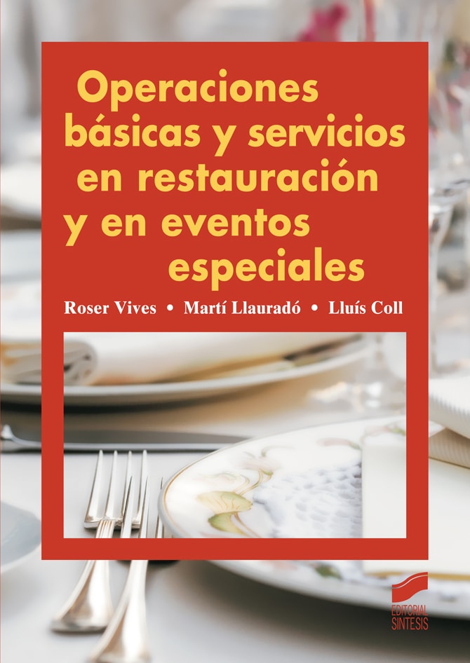 Portada del título operaciones básicas y servicios en restauración y en eventos especiales
