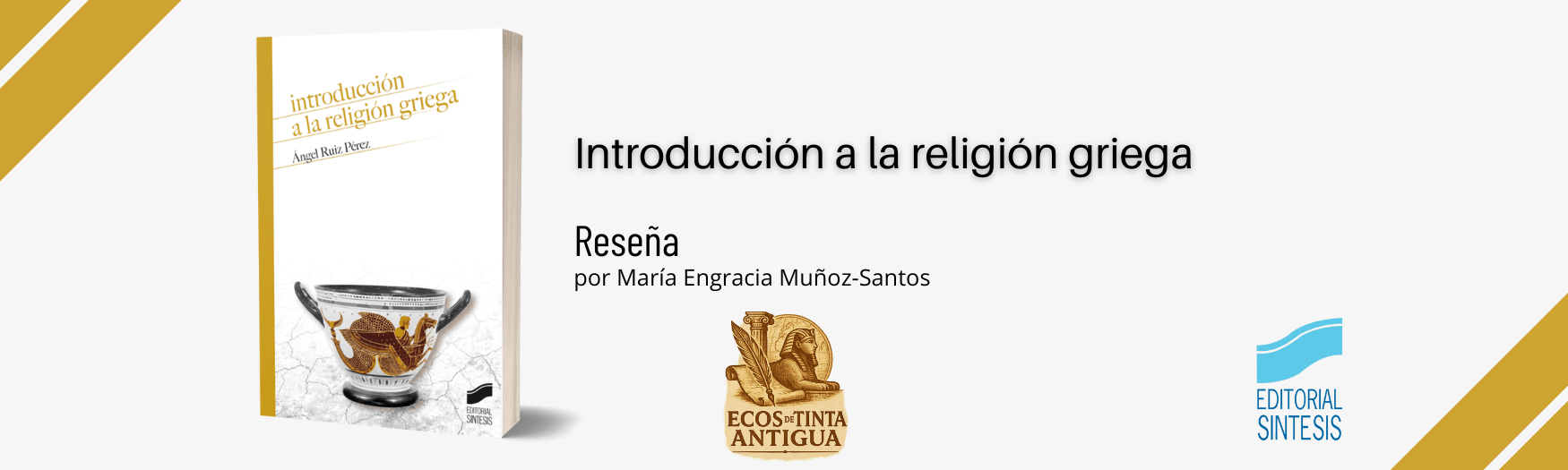 Reseña de Introducción a la religión griega en Ecos de Tinta Antigua