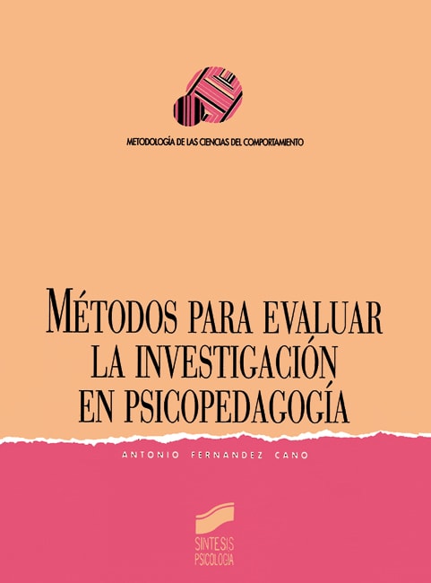Portada del título métodos para evaluar la investigación en psicología y pedagogía