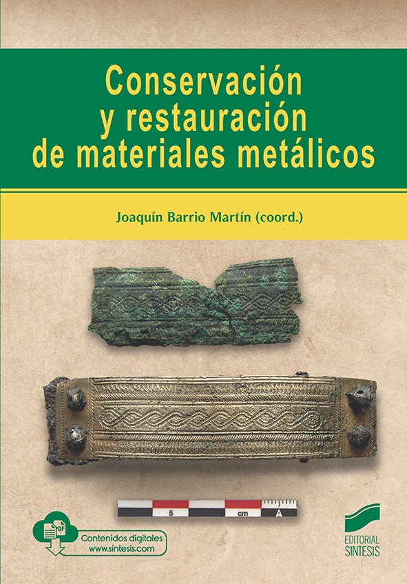 Portada del título conservación y restauración de materiales metálicos