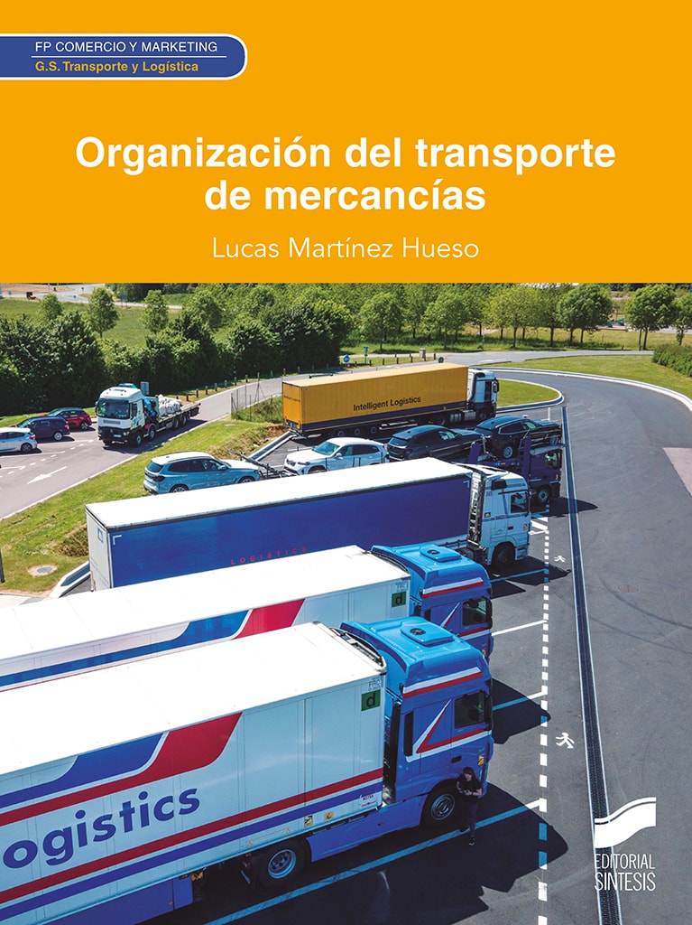 Portada del título organización del transporte de mercancías