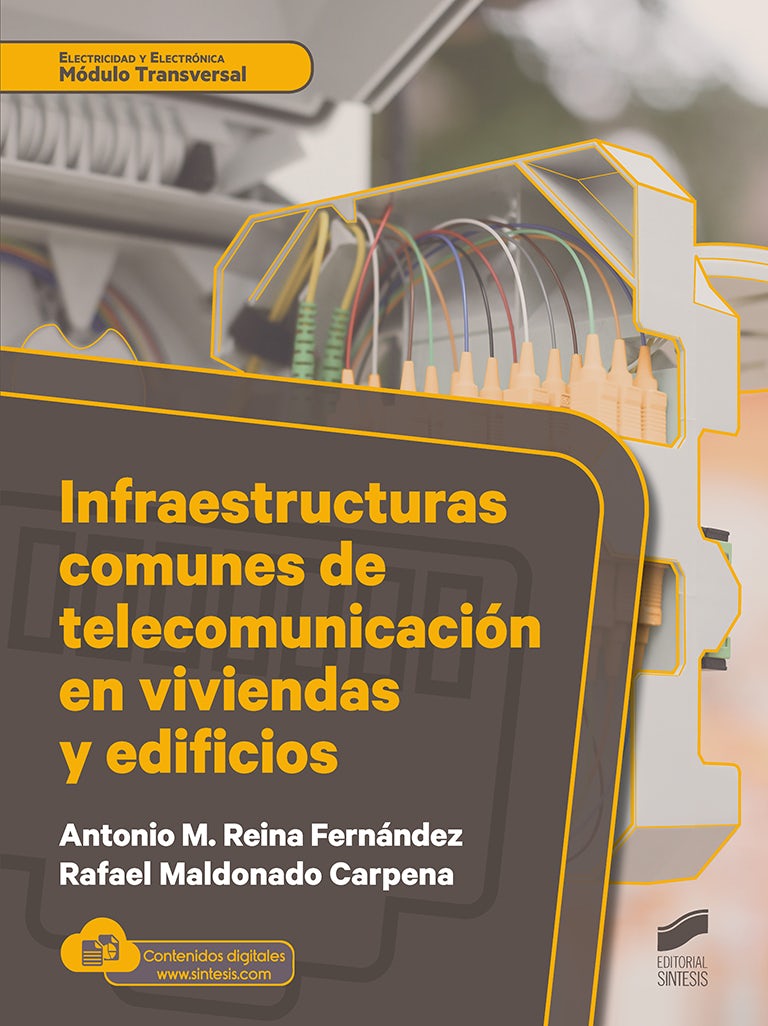 Portada del título infraestructuras comunes de telecomunicación en viviendas y edificios