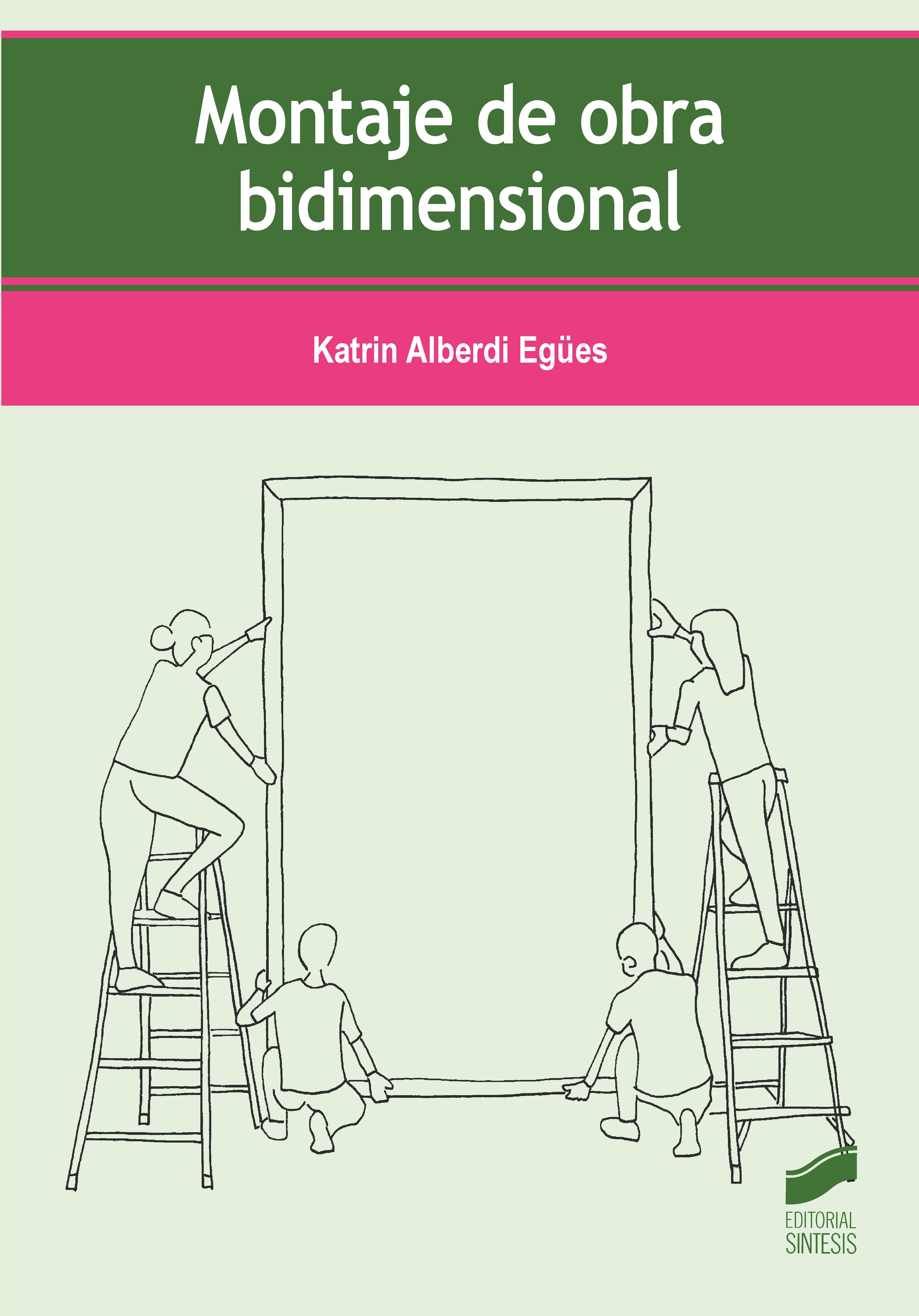 Portada del título montaje de obra bidimensional