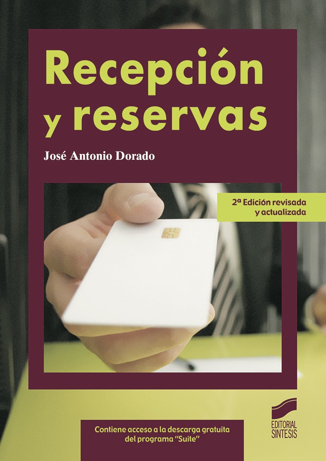 Portada del título recepción y reservas (2.ª edición revisada y ampliada)