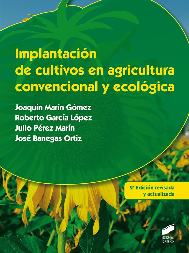 Portada del título implantación de cultivos en agricultura convencional y ecológica (2.ª edición revisada y actualizada)